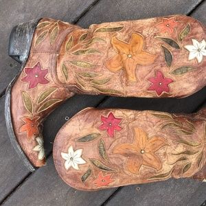 Old Gringo Chocolate Ginger Floral Cowboy Boots